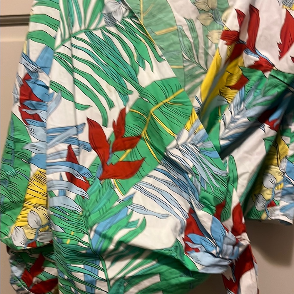 Zara Multicolor Leaf Print Blouse